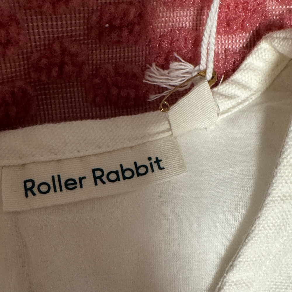 Roller Rabbit White Dress with Colorful Floral Embroidery - Picture 3 of 12
